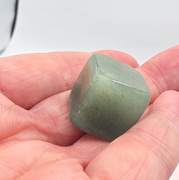 Green Aventurine Crystal Stone Cube Tumble - Picture 4 of 5